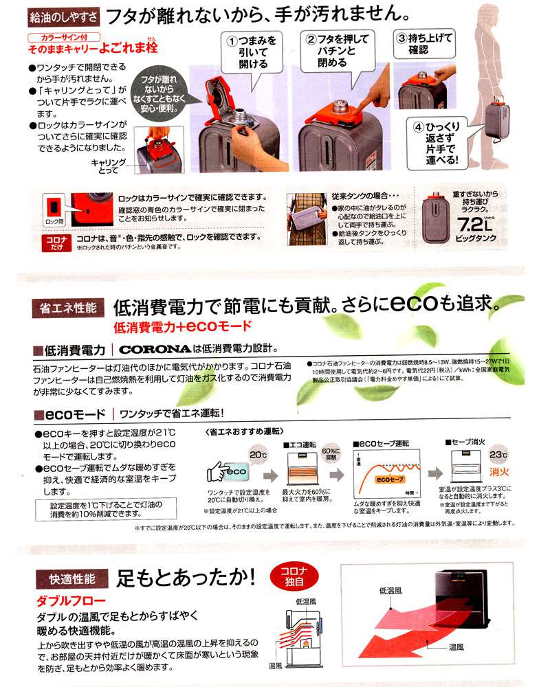 コロナ 石油ファンヒーター FH-WX3411BY ウエダ金物【公式サイト】