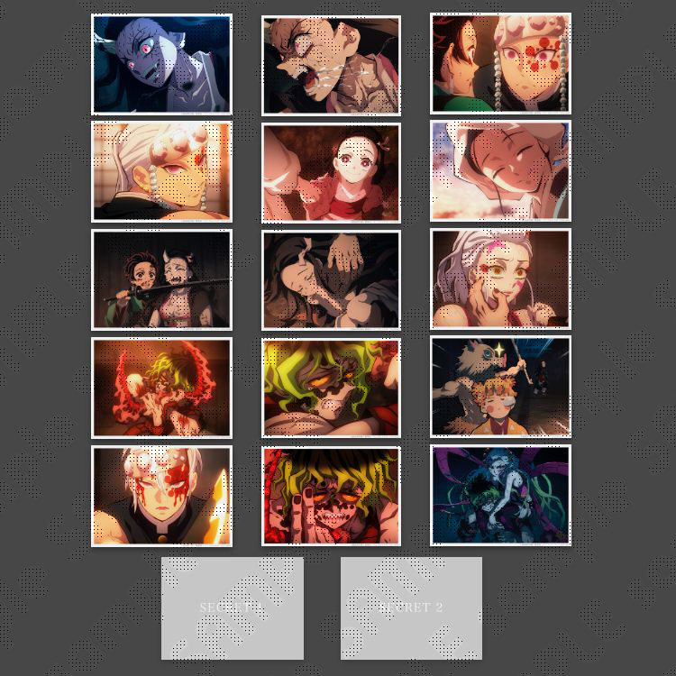 鬼滅の刃☆ufotable cafe カフェ☆上弦の陸 遊郭編・ブロマイド・童