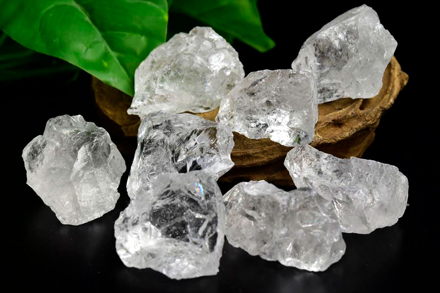 500gセット マダガスカル産 天然水晶 ラフカット原石｜ロック