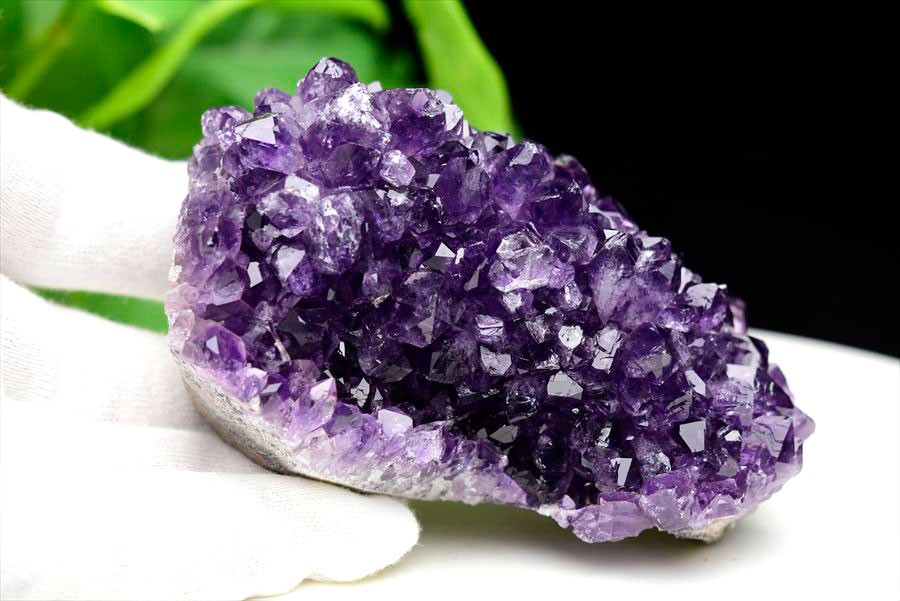 フラワーアメジスト クラスター 原石 ウルグアイ産 紫水晶 スタラクタイト