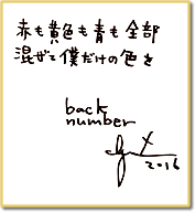 back number fishTシャツ 清水依与吏直筆サイン back number fishT