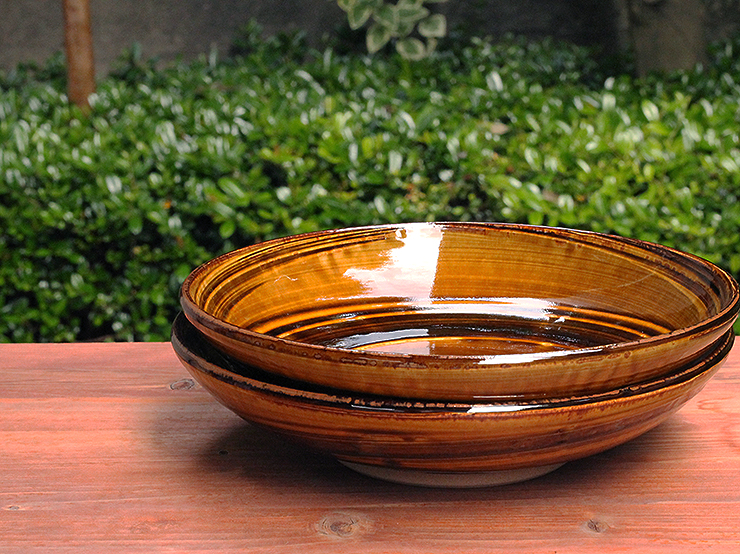 船木研児・作 飴釉大皿 船木研児・作 飴釉大皿 2025年最新】船木