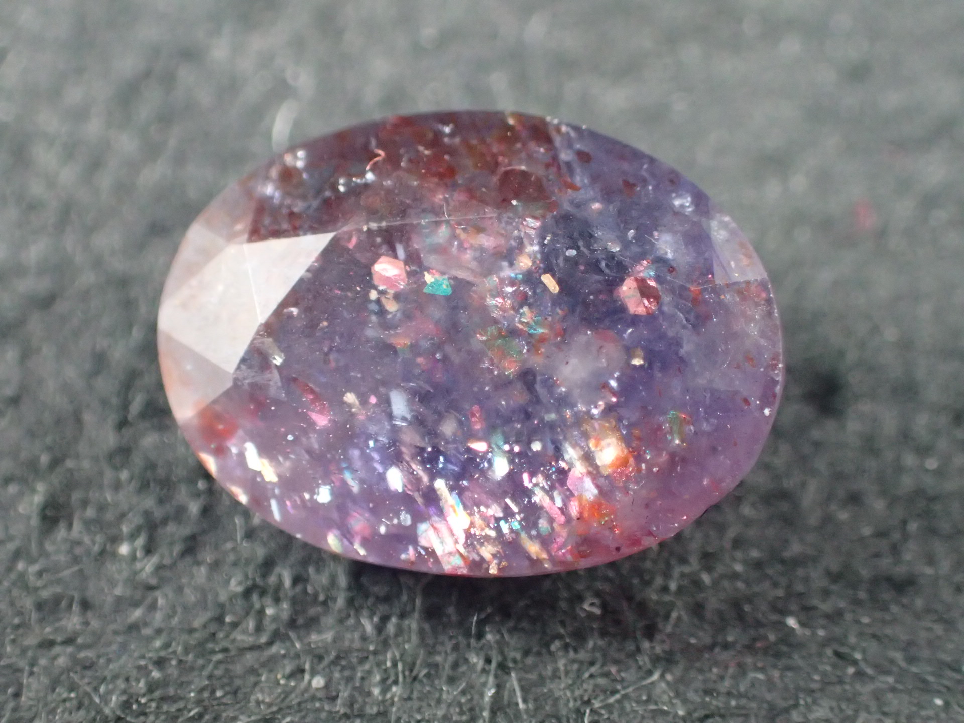 一点物】アイオライトサンストーン ルース スクエア ⑪✩.*˚ 一点物