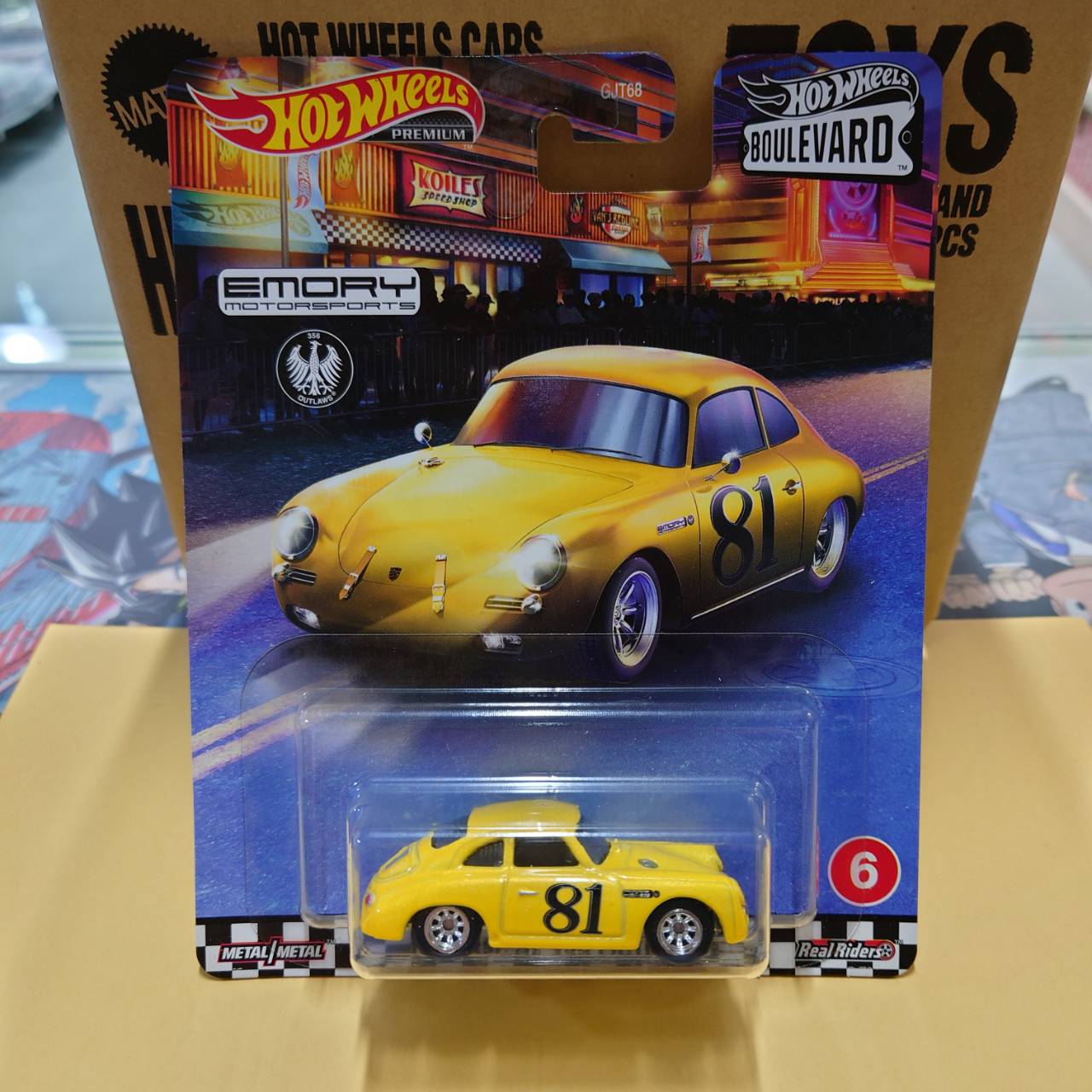 ホットウィール BOULEVARD 6 PORSCHE 356 OUTLAW ビクトリー｜子ども
