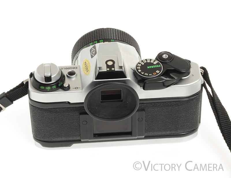 Canon AE-1 Program Chrome 35mm Film Camera w/ 50mm f1.4 Lens -New Seal