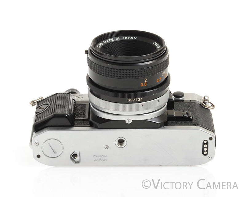 Canon AE-1 Program Chrome 35mm Film SLR Camera 50mm F1.8 Lens -New Sea