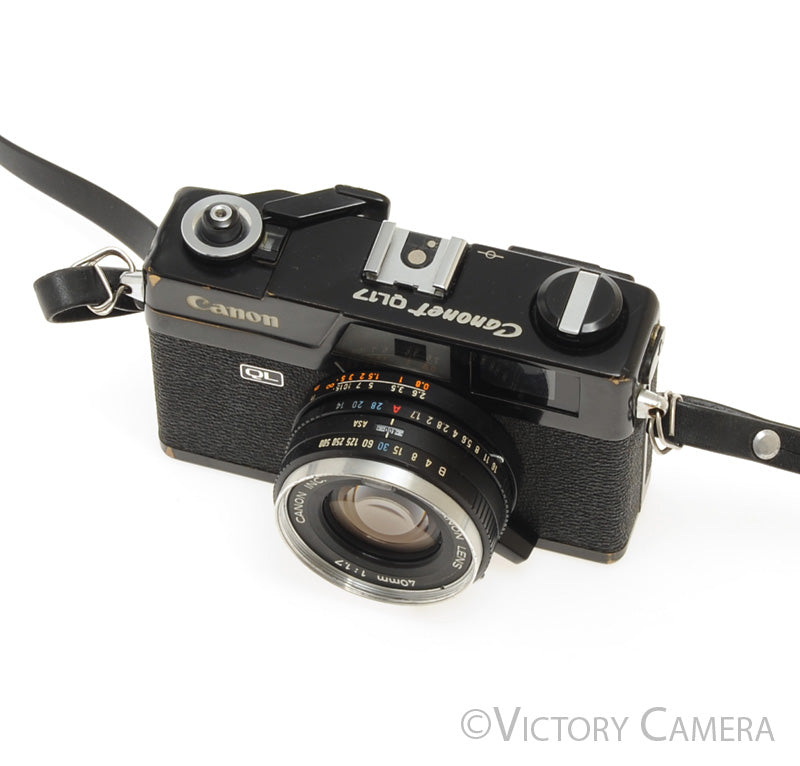 Canon Canonet QL 17 QL-17 Black Rangefinder Camera w/ 40mm f1.7 Lens [