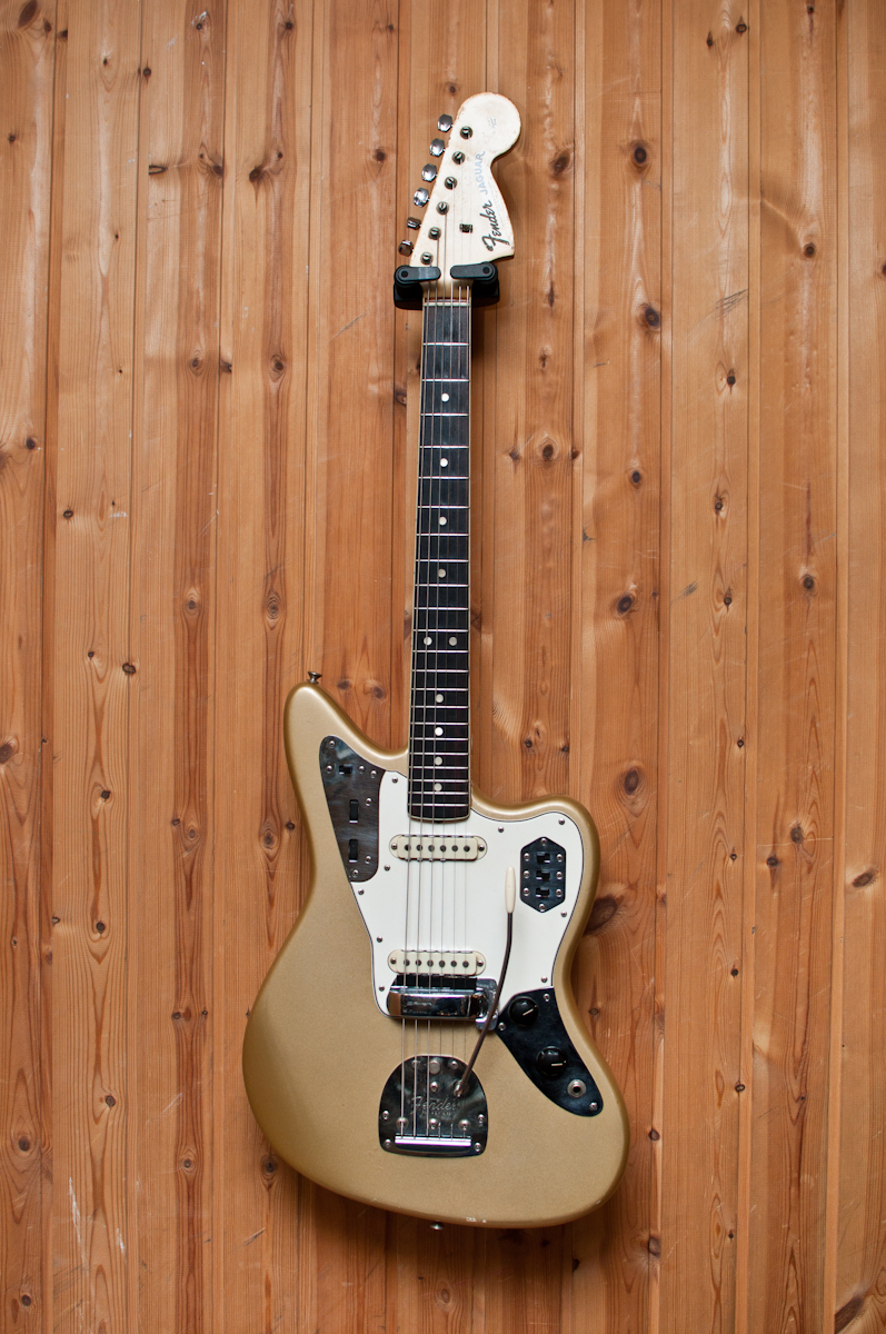 Fender Jaguar 1966 Shoreline Gold Guitar For Sale Dirk Witte Music