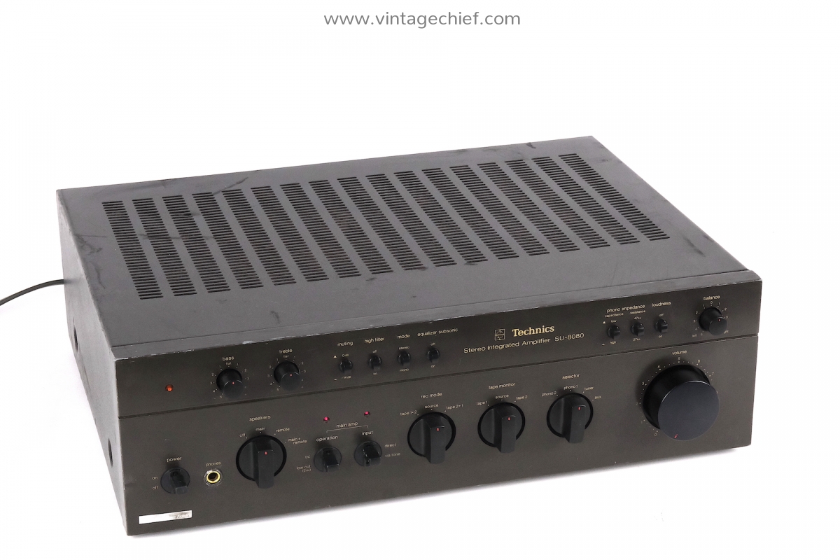 Technics SU-8080 Amplifier | 2 Phono Inputs | 2 x 72 Watt
