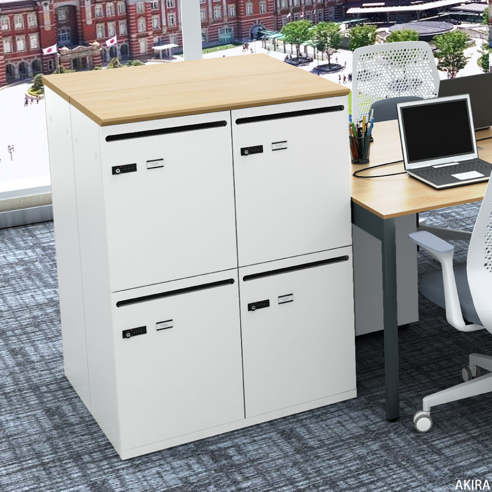 パーソナルロッカー 4人用 収納 スチールロッカー 幅800×奥行400×高さ