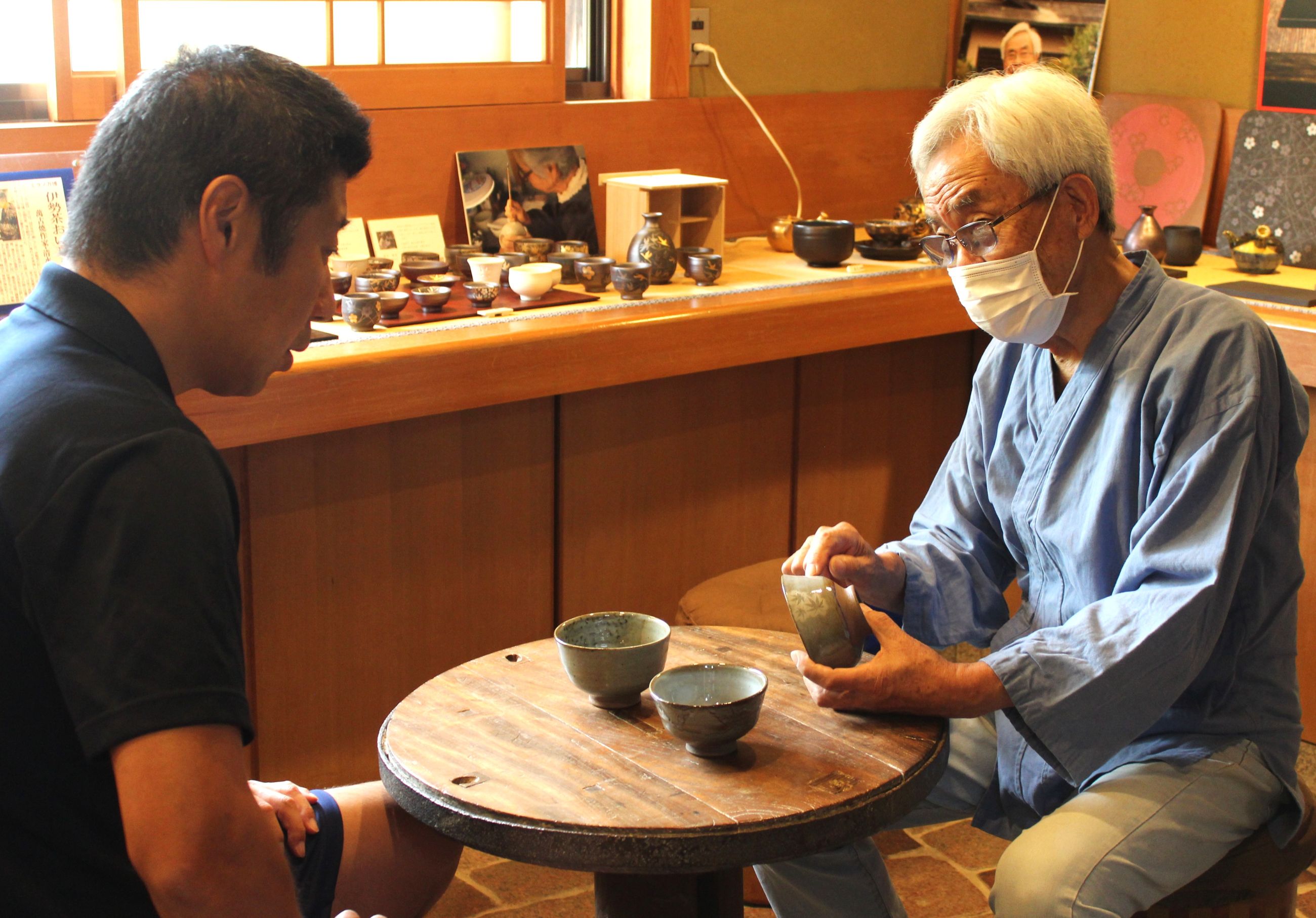茶道具セット 陶器製 萬古焼 清水洋 酔月 四日市の土と茶の