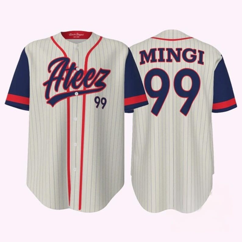 Ateez Kpop Baseball Jersey - World Tour Cheer Jersey – Yousfit