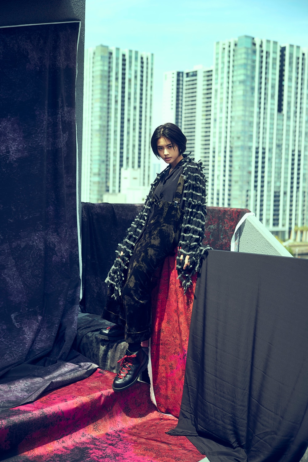 新品未使用タグ付き Ground Y グラウンドワイ ブラック サルエルパンツ