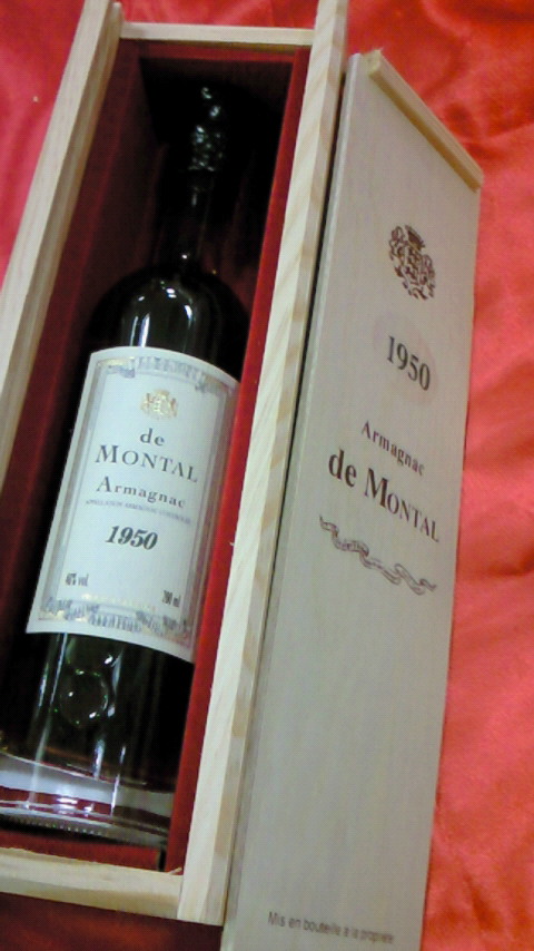 ヴィンテージアルマニャック、4本セット木箱入