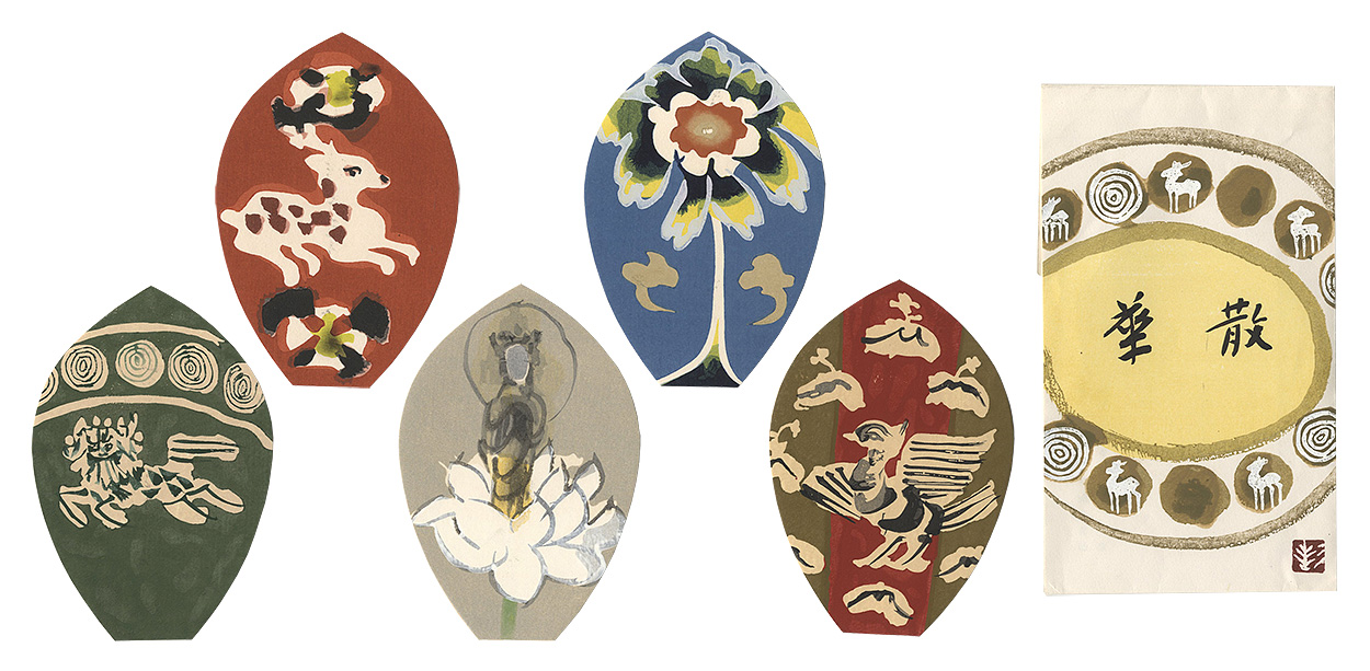 杉本健吉 額装済 散華 杉本健吉「東大寺 散華」 | 山田書店美術部