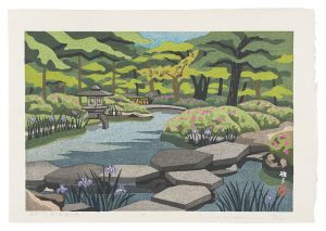 井堂雅夫 創作木版画「復刻・禅の庭」 | 雅堂/京ものさんぽショップ