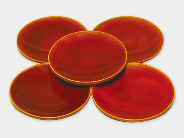 丸銘々皿 4寸 - 飛騨春慶塗 （飛騨高山の伝統工芸） - 山田春慶店