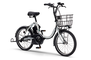 YAMAHA PAS 電動アシスト自転車 青 前後バスケット付き 小軽車 二条店