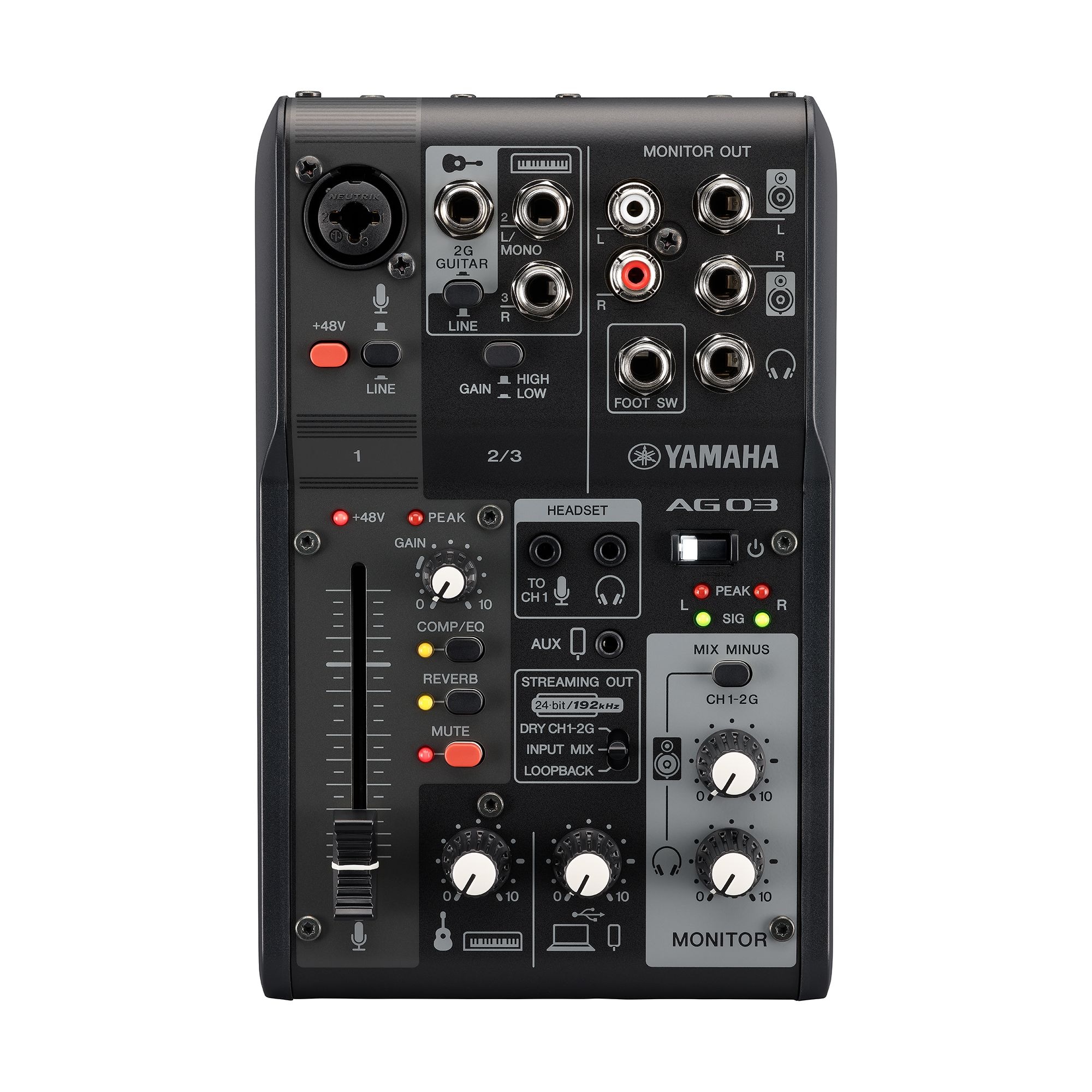 AG03MK2 3-Channel USB Mixer Accessories - Yamaha USA