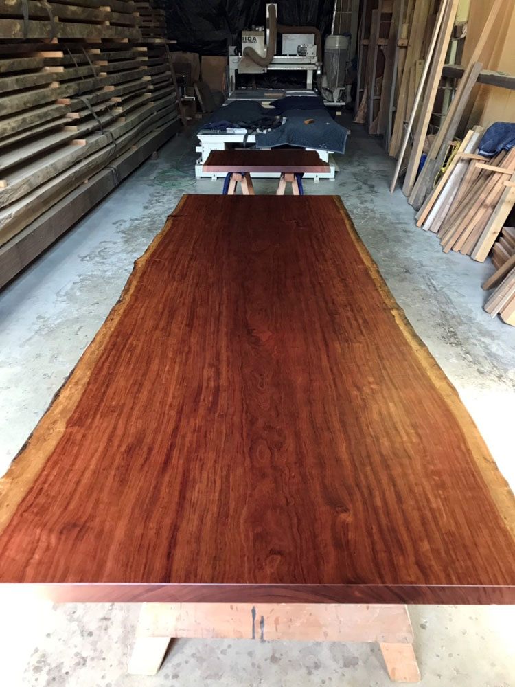 ブビンガカウンターと欅天板 – BLOG – 天然木無垢一枚板カウンター材