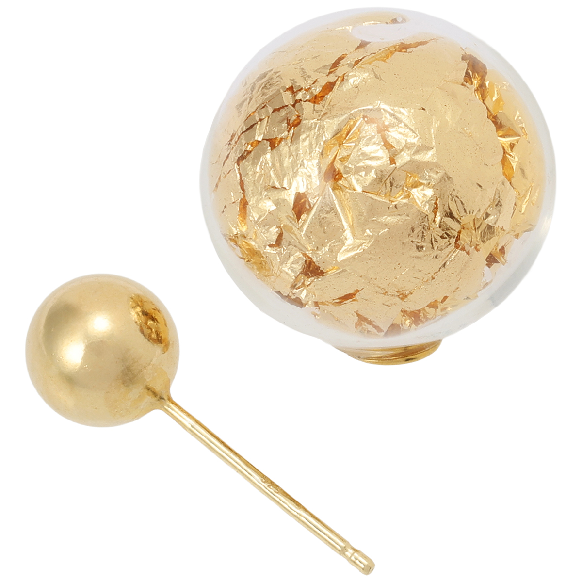 マヌエラ・ザンヴェットーリ】金箔入りムラーノガラス”AIR”ピアス