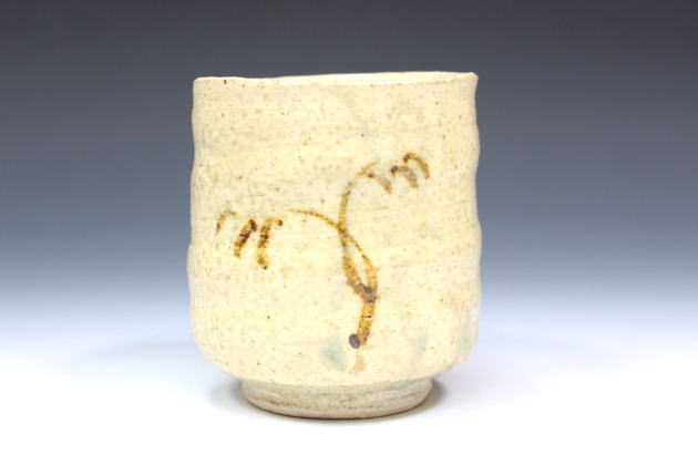 陶芸家 川喜多半泥子 信楽花入／銘「タイマイ」／共箱 陶芸家