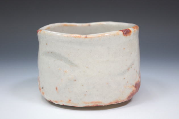 柳瀬美術店 / 加藤重高「志野茶盌」共箱[KATO Shigetaka]Tea bowl