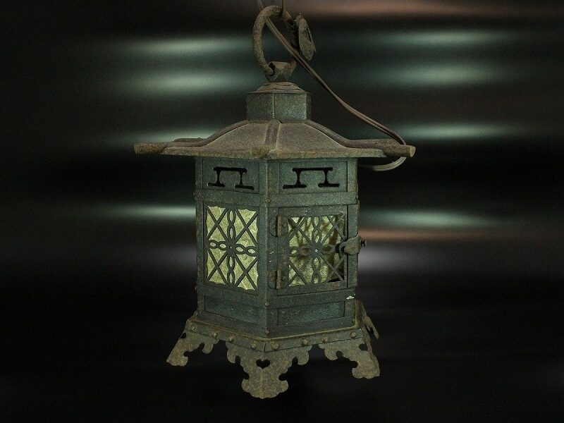 SOLD OUT 古鉄 吊り 灯籠 蝉付(YC273) | 京都の骨董品買取店 まごころ