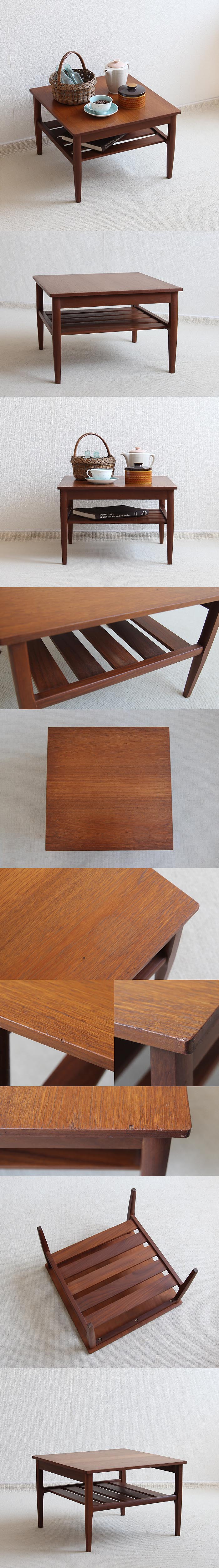 イギリス ヴィンテージ コーヒーテーブル チーク材 センターテーブル