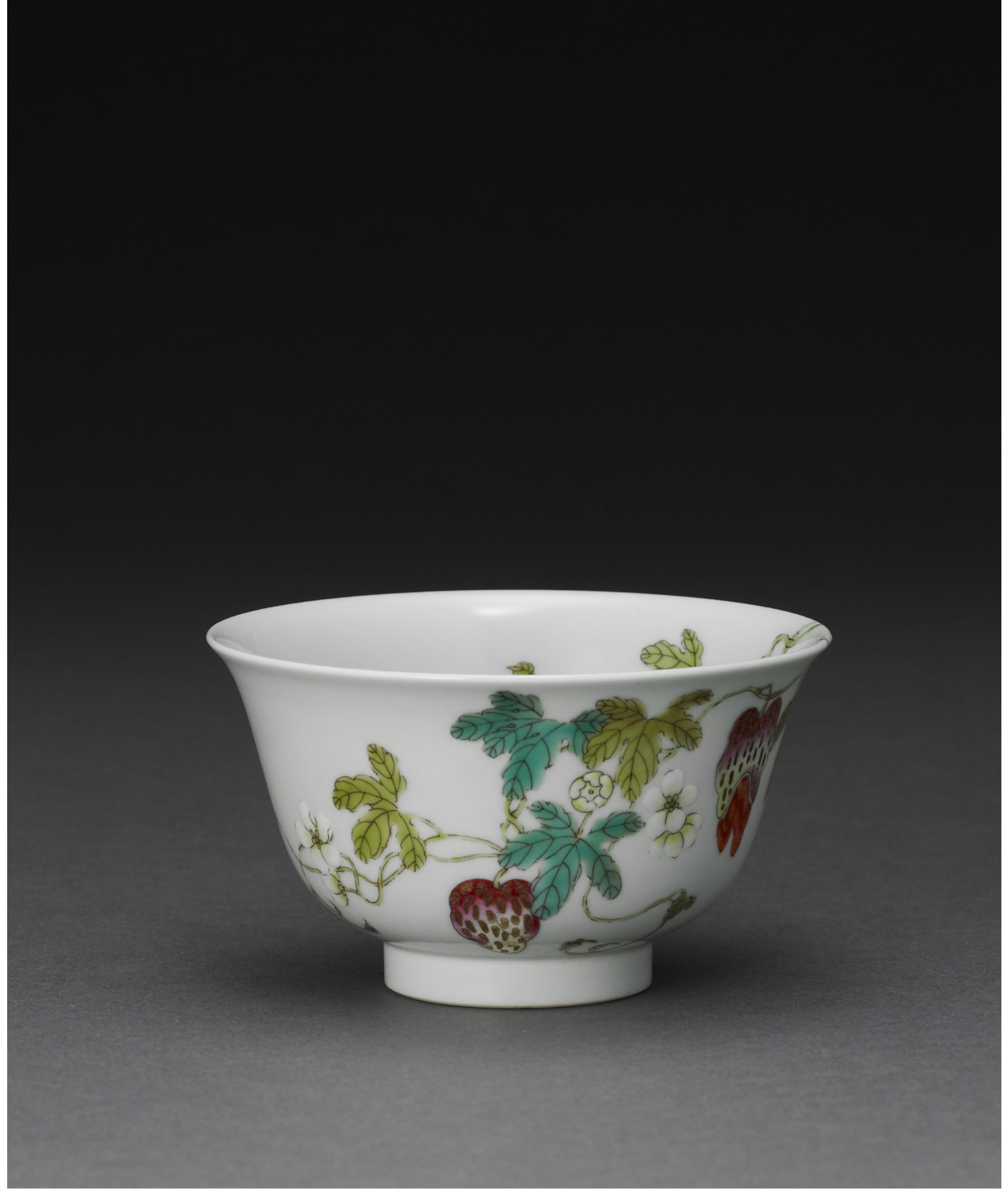 清道光時代 【大清道光年製】在銘 粉彩 琺瑯彩金彩錦雞墨彩詩文水丞(F