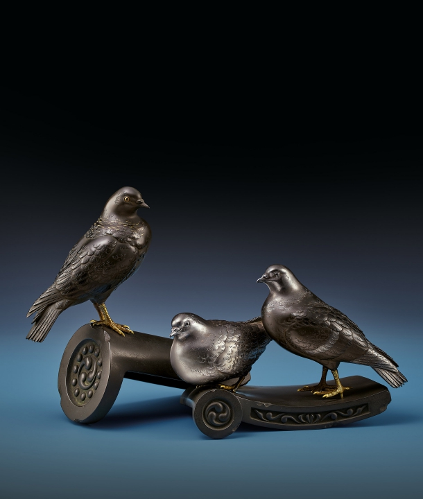 朧銀瓦上鳩置物| 宇珍國際藝術| Yu Jen Taipei