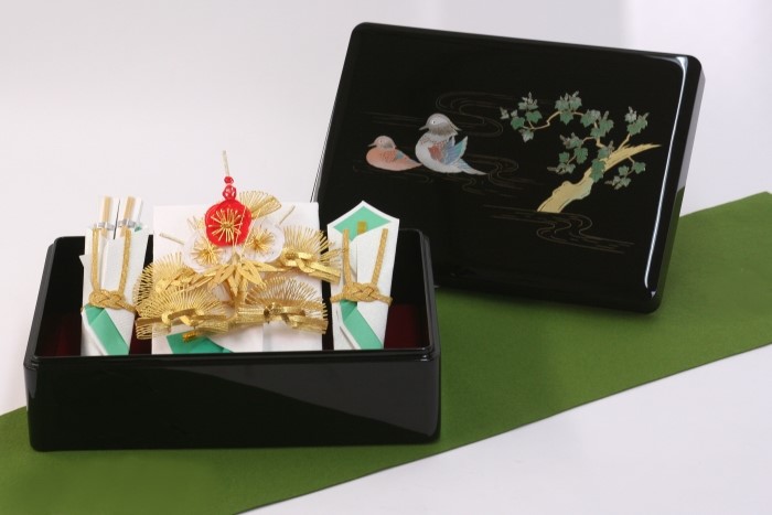 略式結納「鴛鴦(おしどり)」文庫 結納飾り(筆耕料込み)｜結納ドットコム