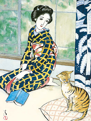 竹久夢二「小春」木版画 やなぎや版 柳屋版 1914年 大正ロマン 希少