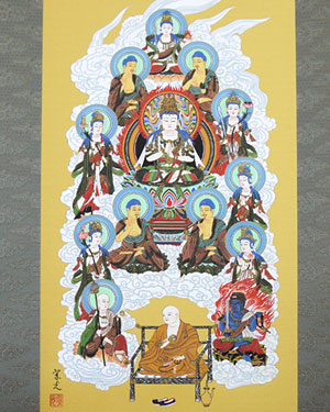 み*る様 ‼️大幅 ‼️ 十三佛仏画加藤清人2尺5寸