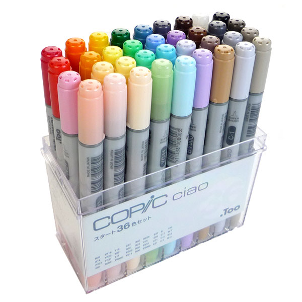 コピック コピックチャオ スタート 36色セット | ゆめ画材