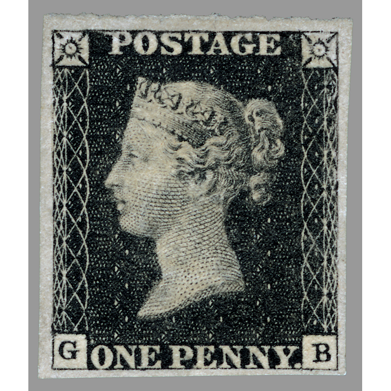 切手・趣味の通信販売｜スタマガネット ペニー・ブラック 24金・金箔