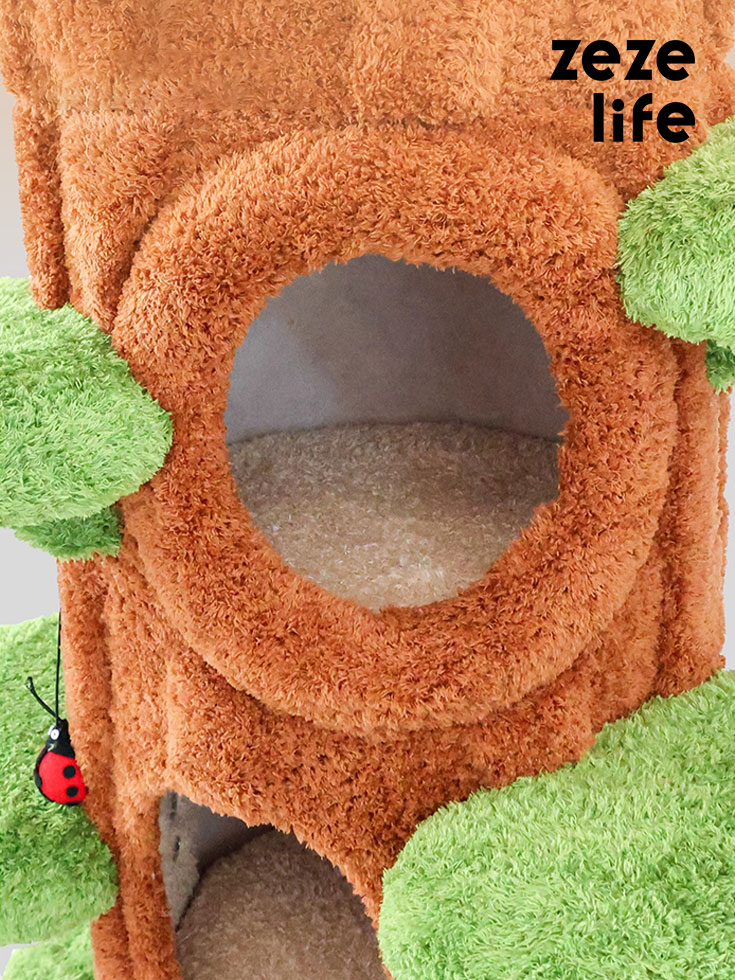 90.6インチの、まるで木のように見える高級キャットツリー - キャット