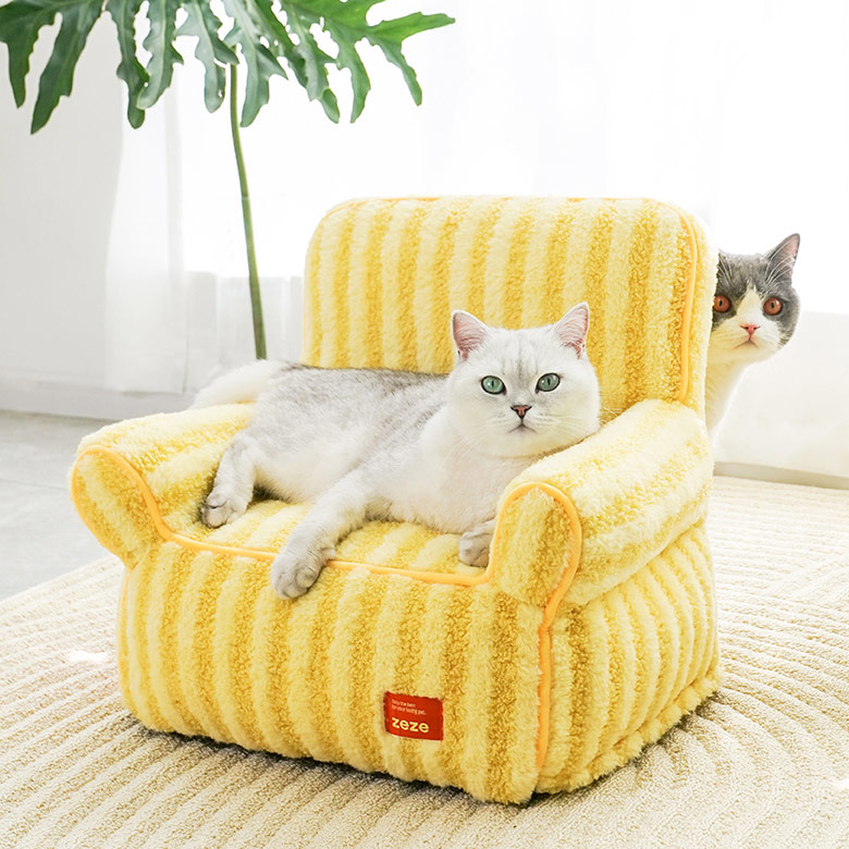 ストライプシリーズ猫ソファ - ZezeLife