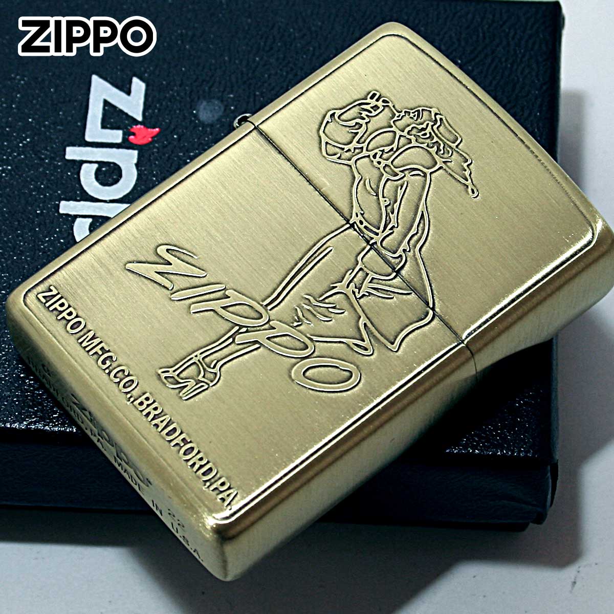 Zippo ジッポー ウインディ ガール レトロ ブラス Windy RETRO MOTIF