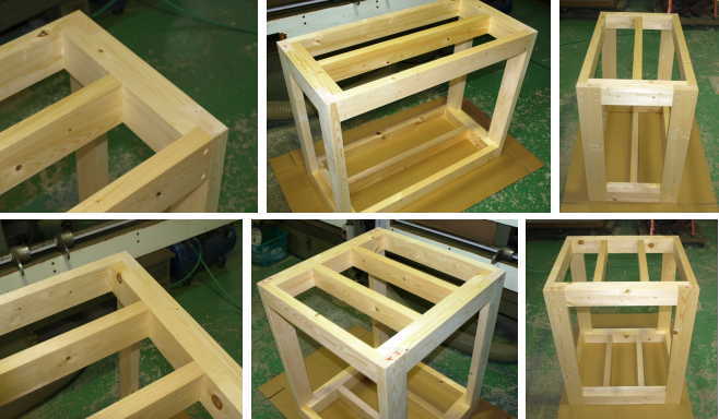 特注 水槽台 キャビネット 15cmキューブ4連用 特注 水槽台