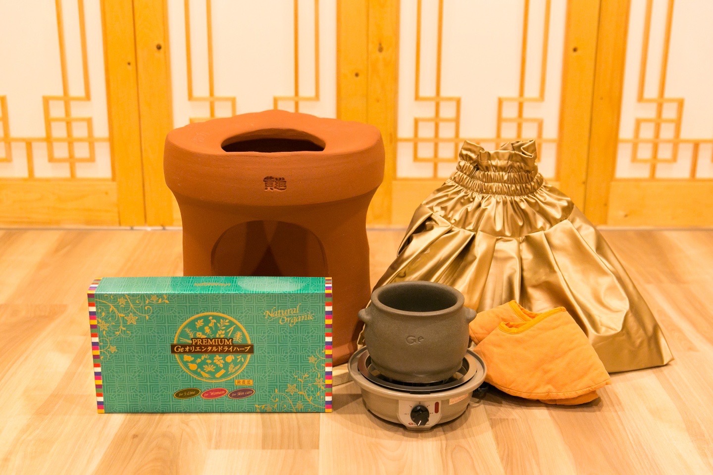 ☆送料込み☆ ファンジン新商品！ Ge黄土よもぎ蒸し【正規品】よもぎ