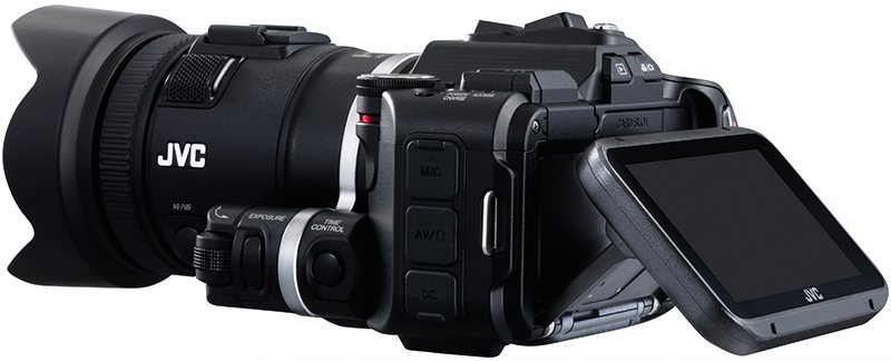 JVC HDビデオカメラ GC-P100-B 充電器付き JVC HDビデオカメラ GC-P100