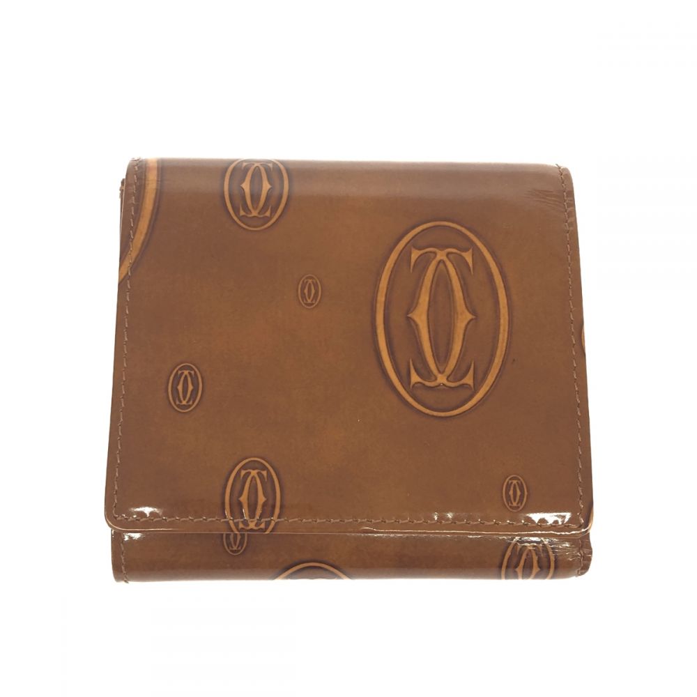 カルティエ/三つ折り財布/ハッピーバースデイ/ブラウンの高価買取