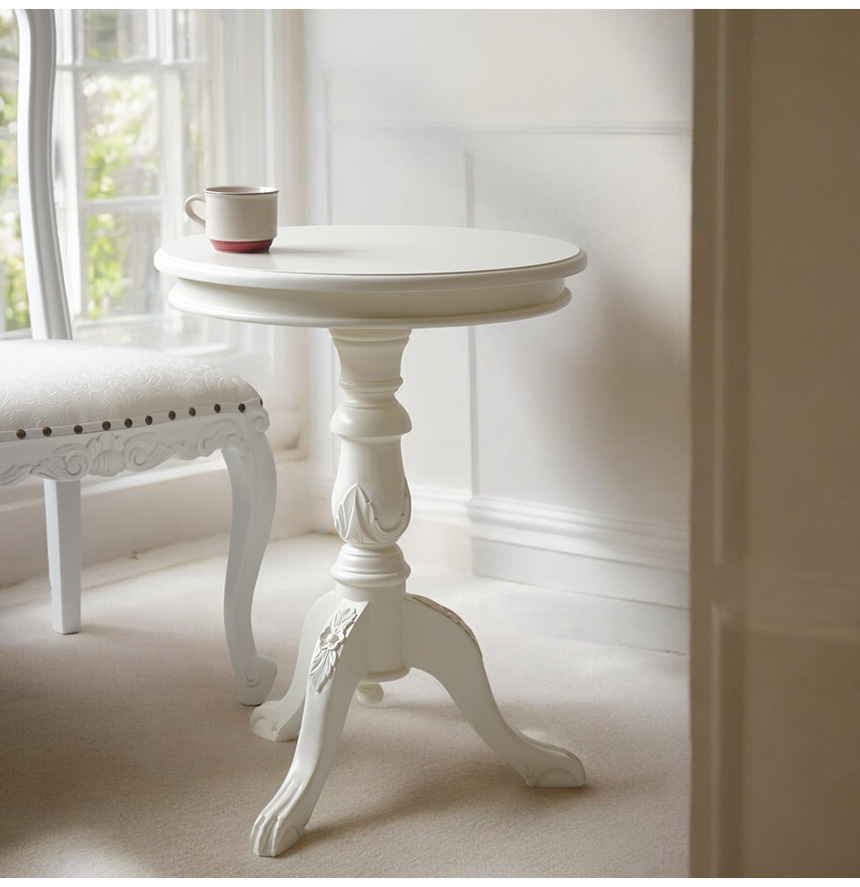 Y-KAGUオリジナル サイドテーブル（コーヒーテーブル）φ500（ホワイト