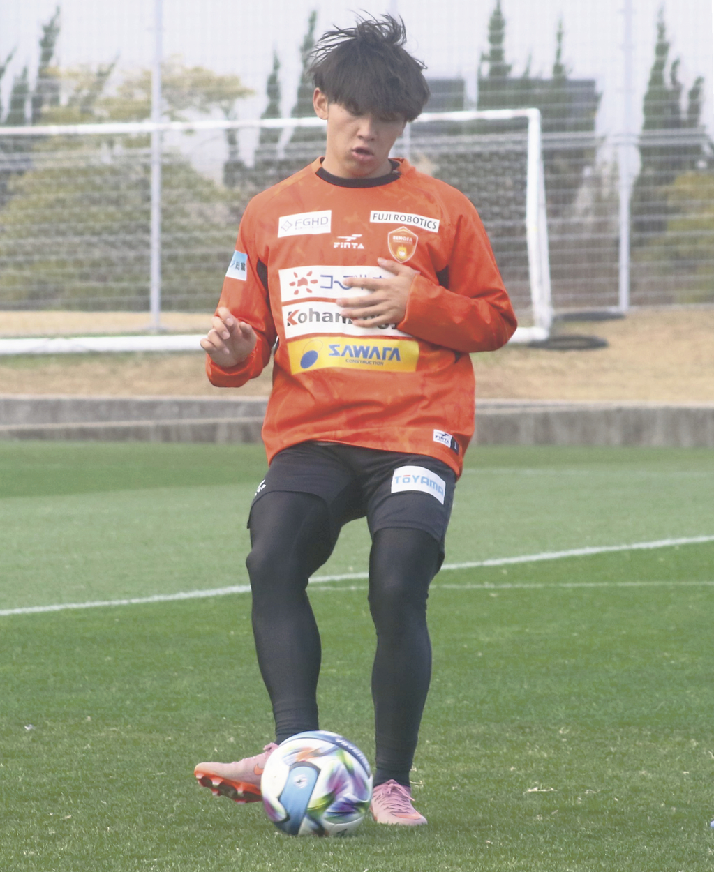 中盤でのプレー、センス抜群/レノファ山口新戦力 2 MF矢島慎也