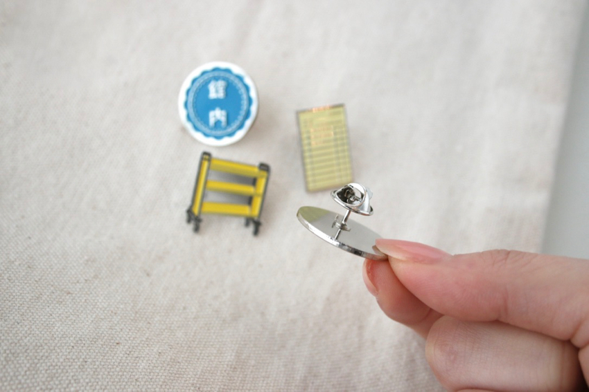 LIBRARY PINS 禁帯出／館内／ブックトラック／個人帯出カード（図書館