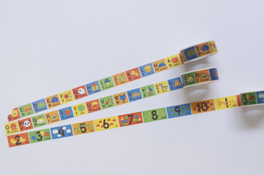 マステ mt マスキングテープ エムティー キッズ 数字 楽器 アルファベット