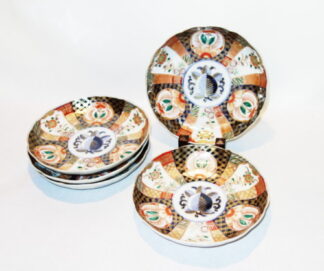 古伊万里色絵七寸皿5客 - 生活骨董の店 やまいく
