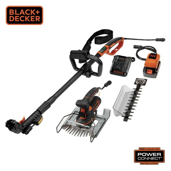 18V 5in1ポールヘッジ＆芝生バリカン(4.0Ah) 充電式園芸用工具