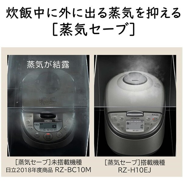 販売終了】炊飯器 5.5合 圧力IH RZ-H10EJ(R)/(S) 日立 | 山善ビズコム